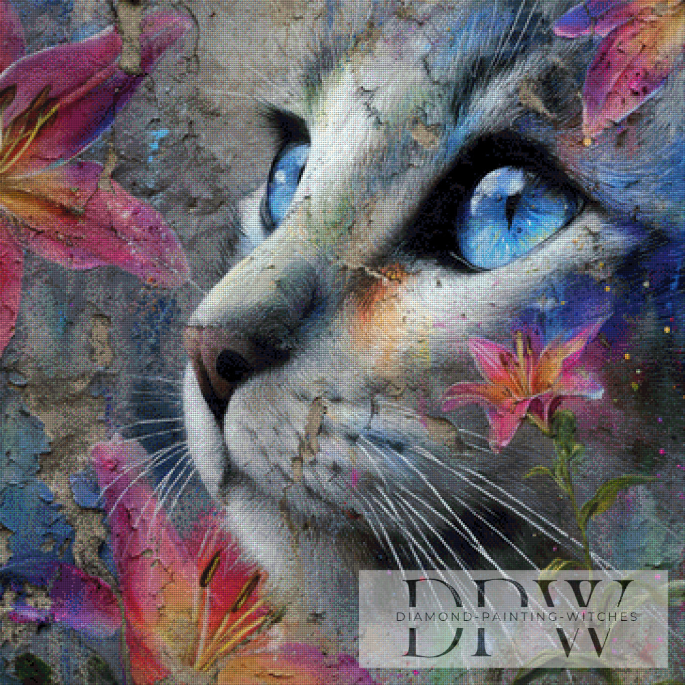 Malu by Morrigan 90x90cm mit 250 Farben DPW-2088