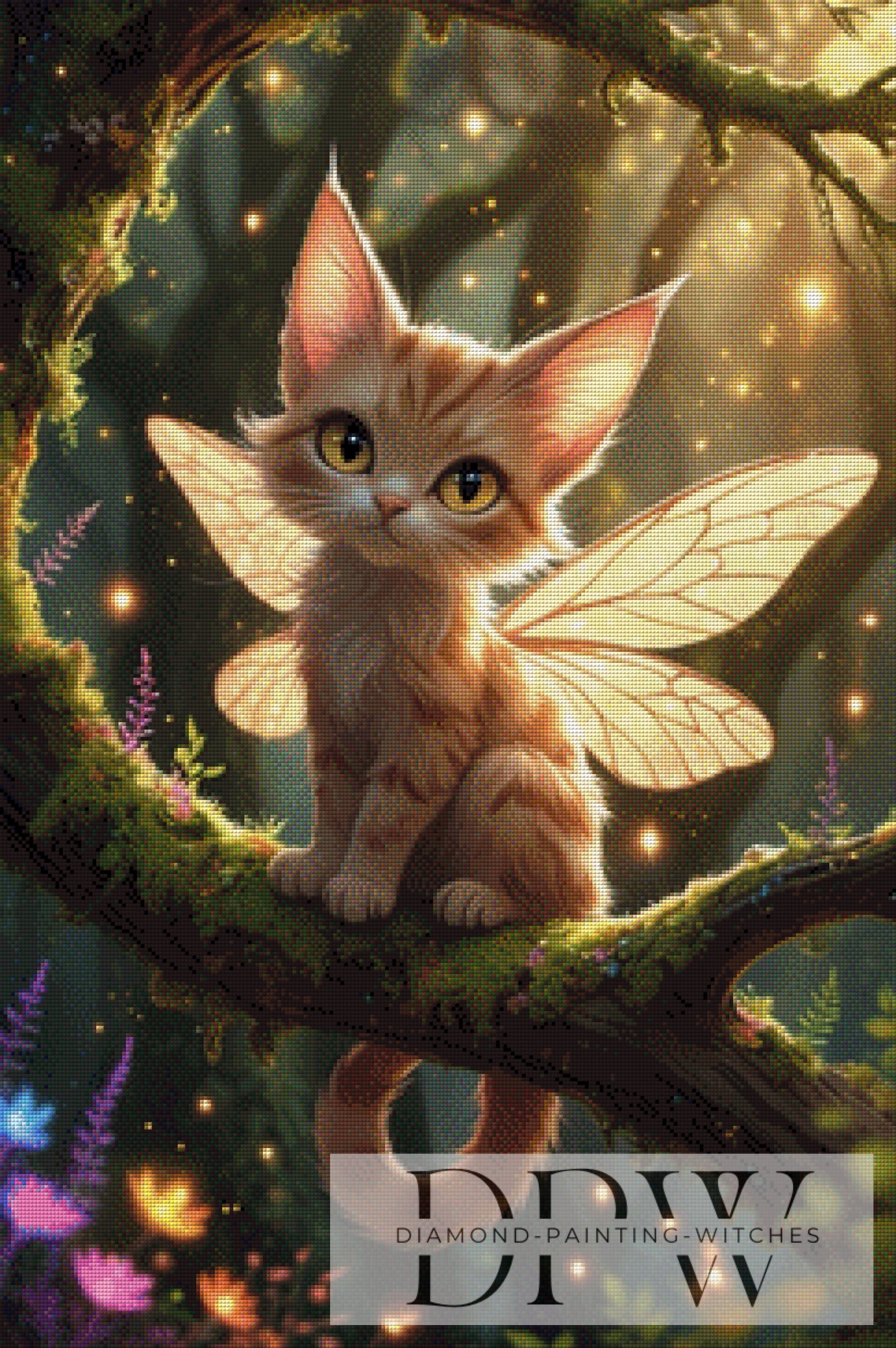 Fairy Cat by Casalla Vendetta, 60x90cm mit 200 Farben DPW-2123
