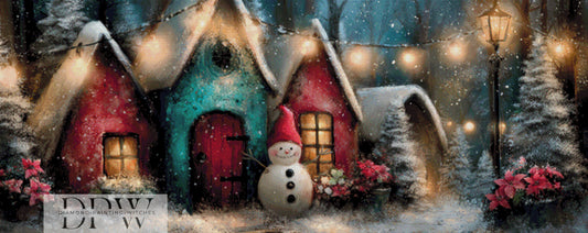 Winterlandschaft by Elly_A.I. 150x60cm mit 270 Farben DPW-2135