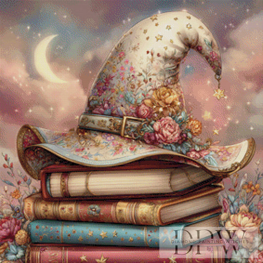 Zauberhut by Lisa Morgan 70x70cm mit 210 Farben DPW-2151