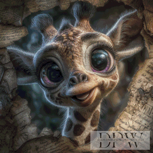 Augen voller Wunder by ellufija 70x70cm mit 125 Farben DPW-215