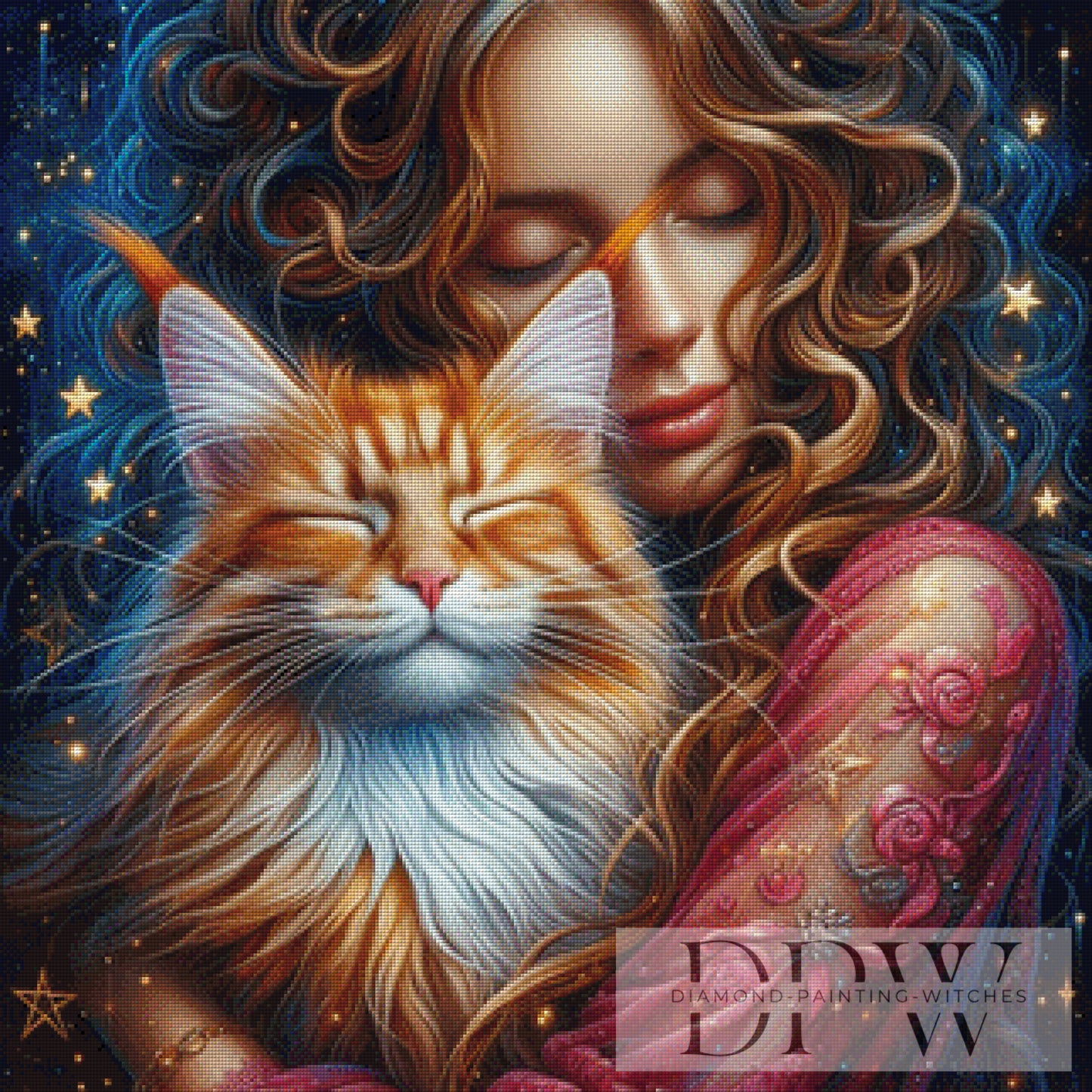 Schmusezeit by CreatiVart 80x80cm mit 250 Farben DPW-2255