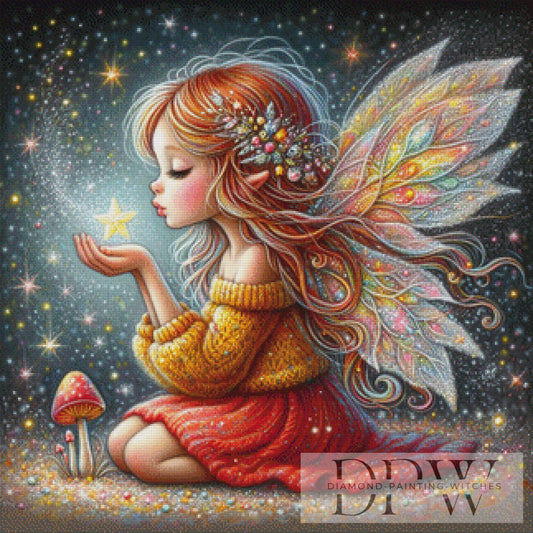Wings and Stars by CreatiVart 80x80cm mit 300 Farben DPW-2270