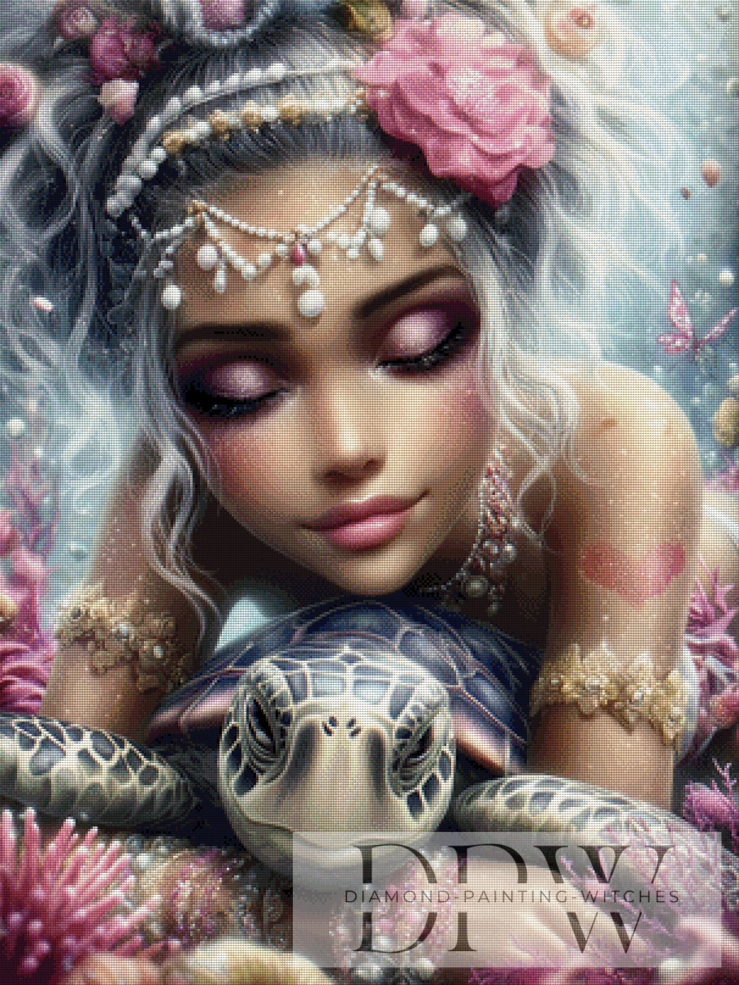 Ocean Friends by Sweet_Loco_AI 75x90cm mit 190 Farben DPW-2295