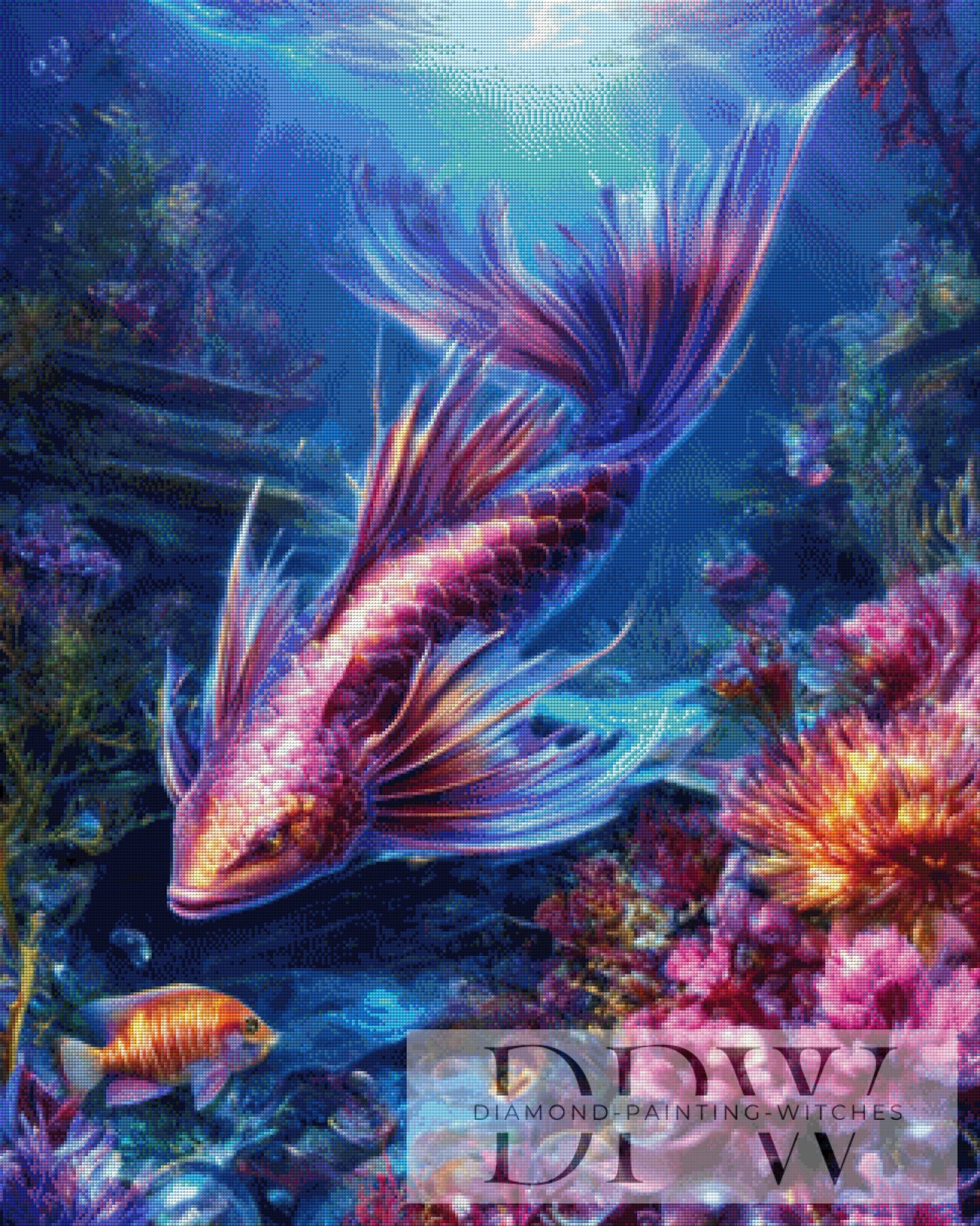 Fantasy Fish by Sunshine, 80x100cm mit 300 Farben DPW-2299