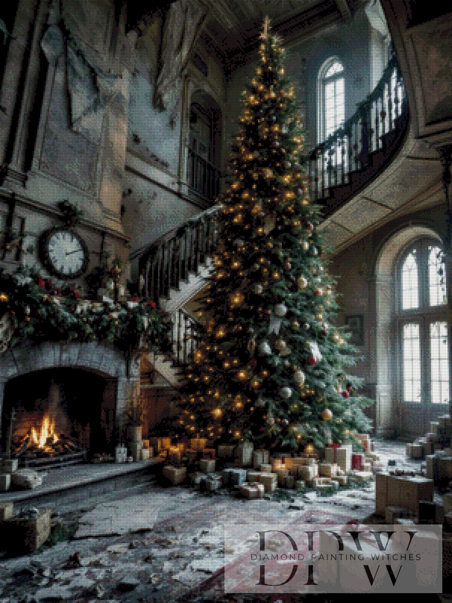 Lost Weihnachten by QN 75x100cm mit 155 Farben DPW-2310
