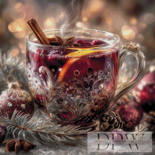 Winterpunsch by Sweet_Loco_AI 70x70cm mit 200 Farben DPW-2314