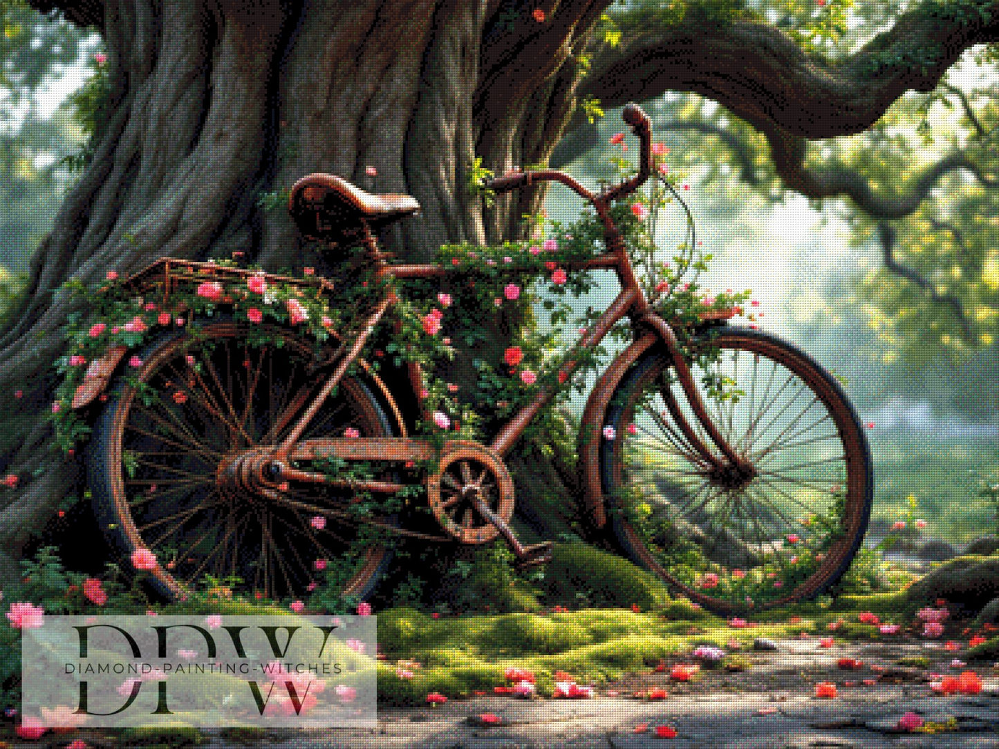 Lost Drahtesel by QN ,100x75cm mit 280 Farben DPW-231