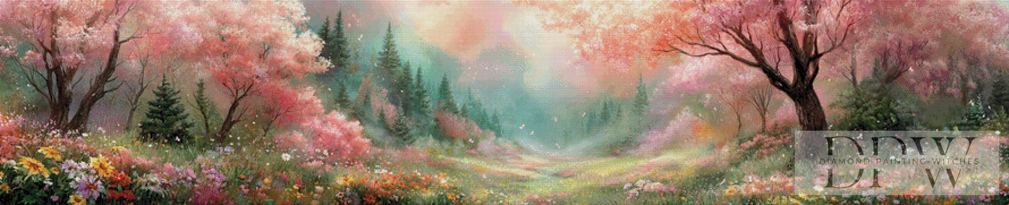La Primavera by Elly_A.I 220x45cm mit 285 Farben DPW-2335