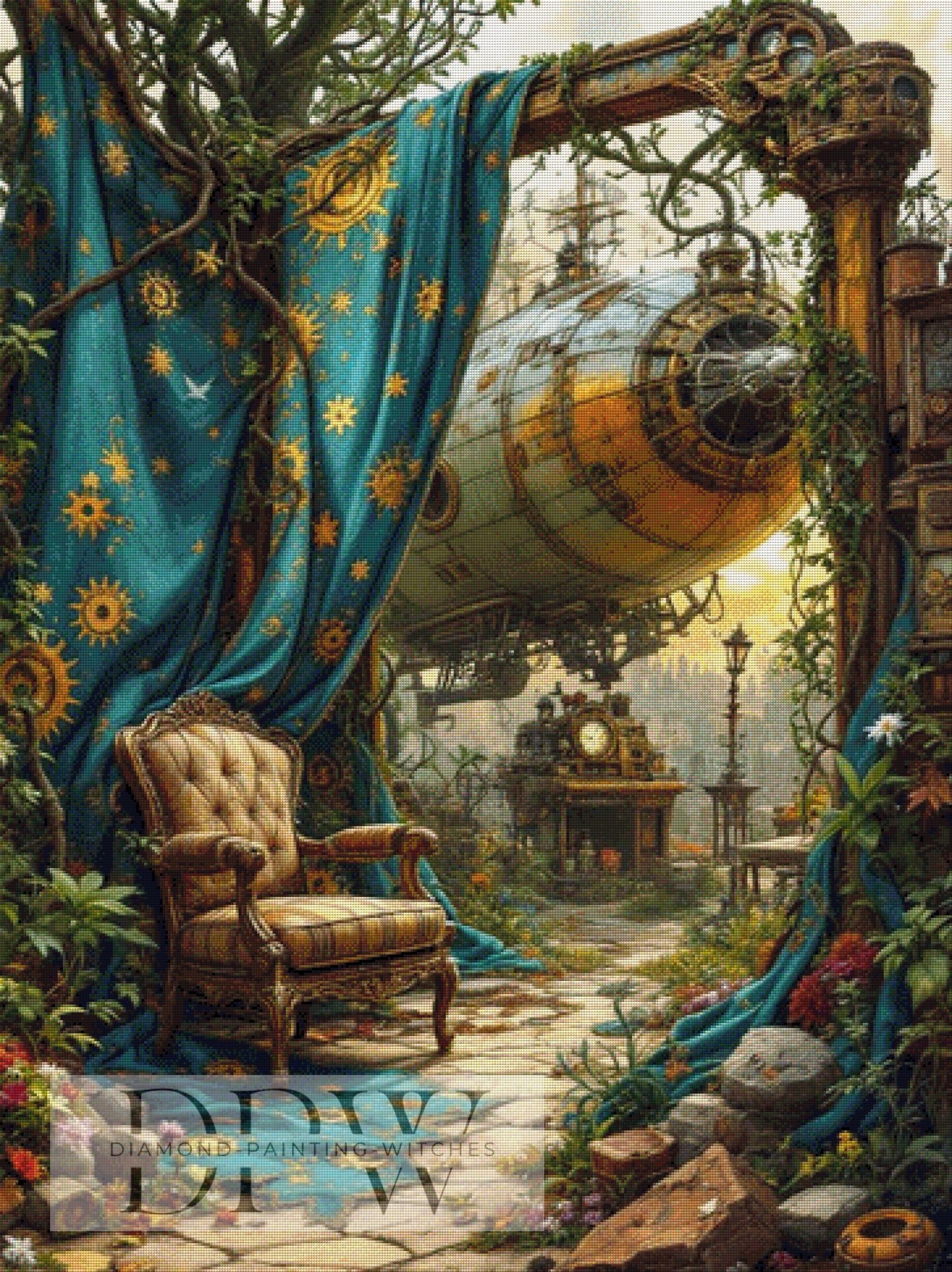 Lost Zeppelin by QN 90x120cm mit 230 Farben DPW-2360