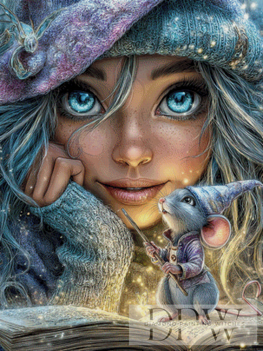 Zaubermaus by Elly_A.I. 75x100cm mit 250 Farben DPW-2388