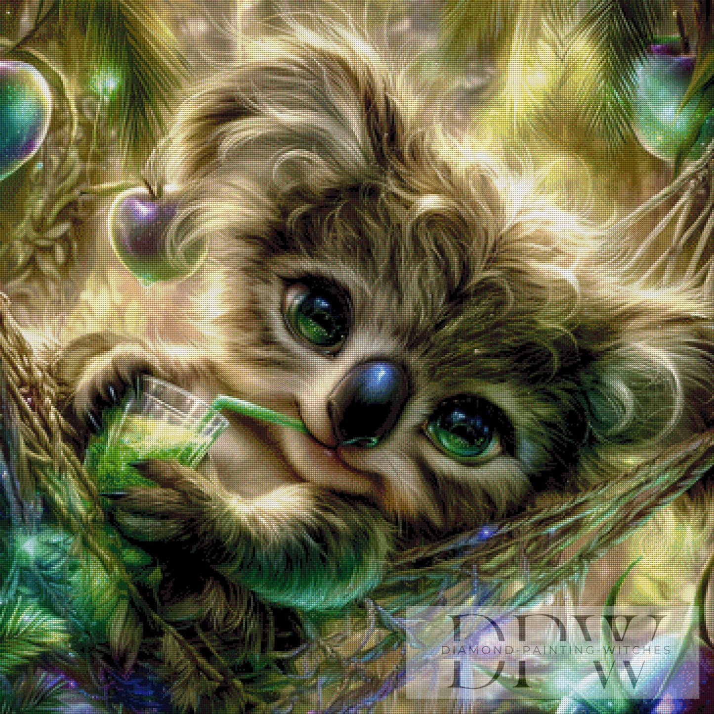 Koala chillt by _sweet_loco_AI 90x90cm mit 230 Farben DPW-2410