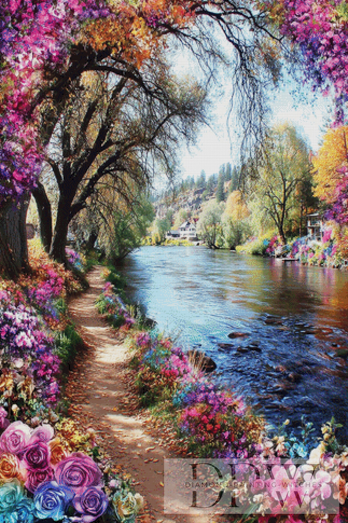 Blütenweg by Artifey 80x120cm mit 350 Farben DPW-2427