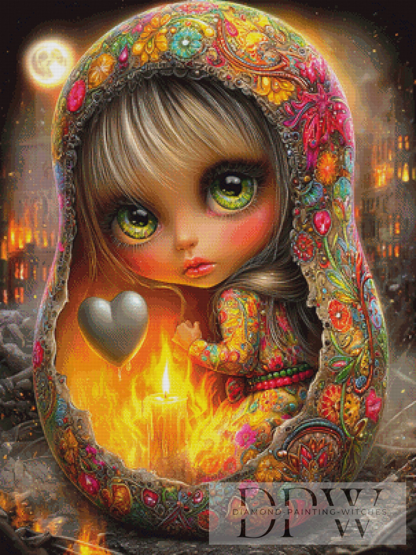 Kleine Matroschka by Elly_A.I 75x100cm mit 350 Farben DPW-2473