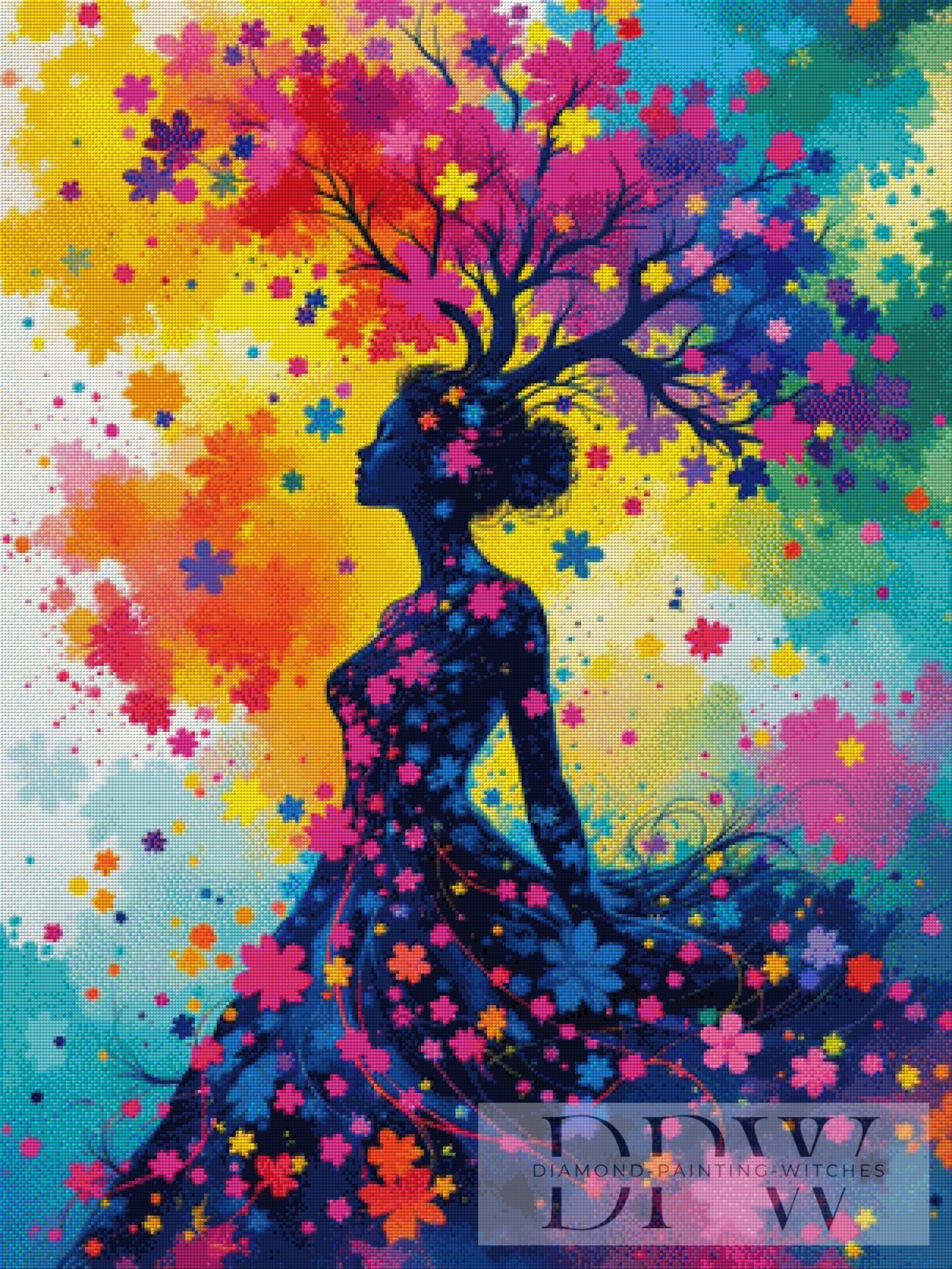 Farbexplosion by QN, 75x100cm mit 350 Farben DPW-2478