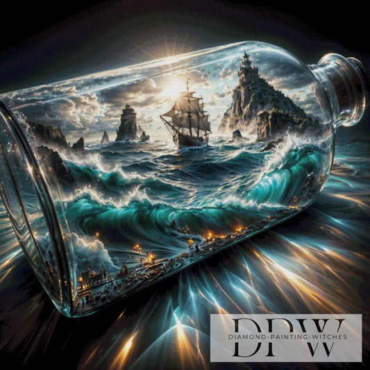 Battle in the Bottle by Pixxel Pics 110x110cm mit 200 Farben DPW-2484