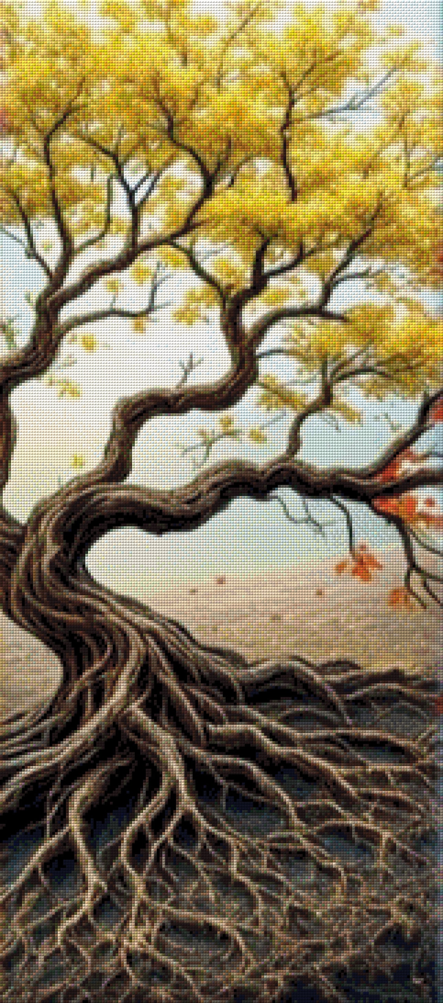 Mehrteiler - Vier Jahreszeiten by QN 4x40x90cm DPW-2385