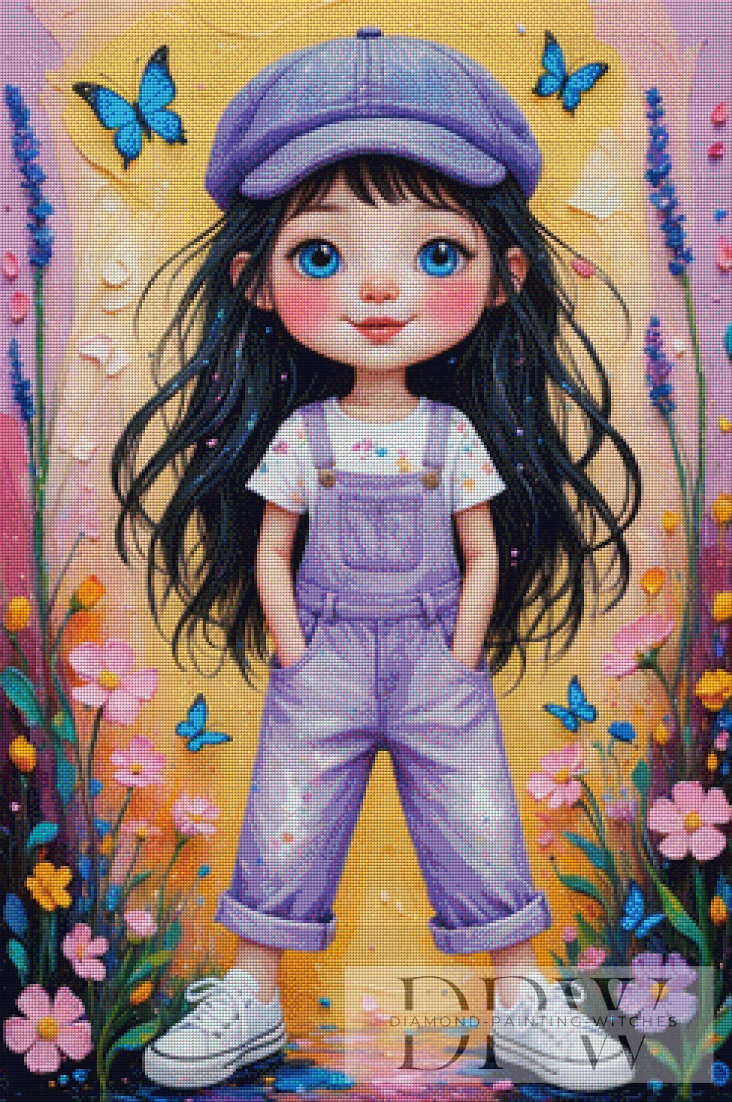Fräulein Kunterbunt by CreatiVart 60x90cm mit 310 Farben DPW-2501