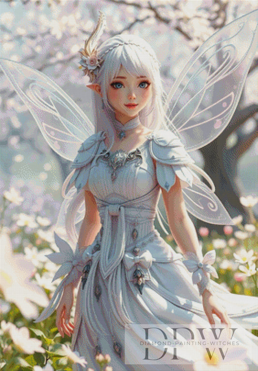 White Fairy by CreatiVart 70x100cm mit 180 Farben DPW-2508