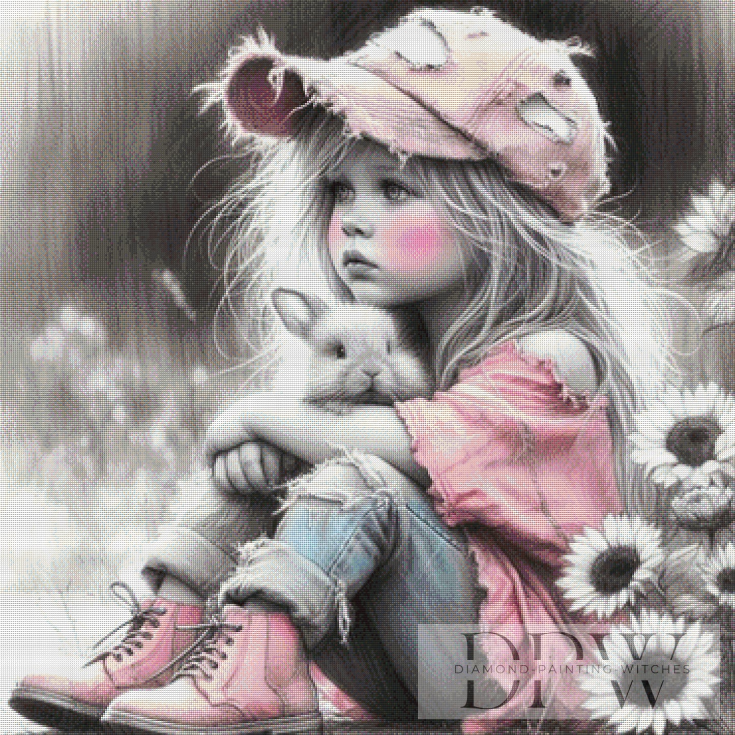 Best Buddies by CreatiVart 90x90cm mit 95 Farben DPW-2509