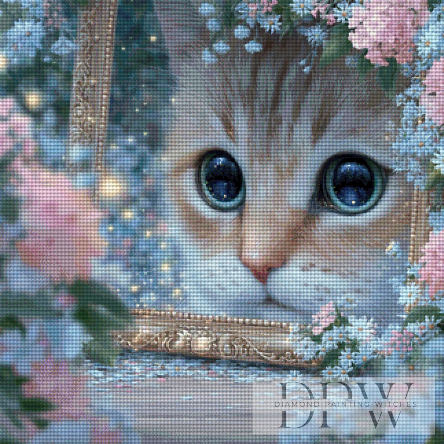 Katze im Bilderrahmen by Lisa Morgan 80x80cm mit 150 Farben DPW-2532