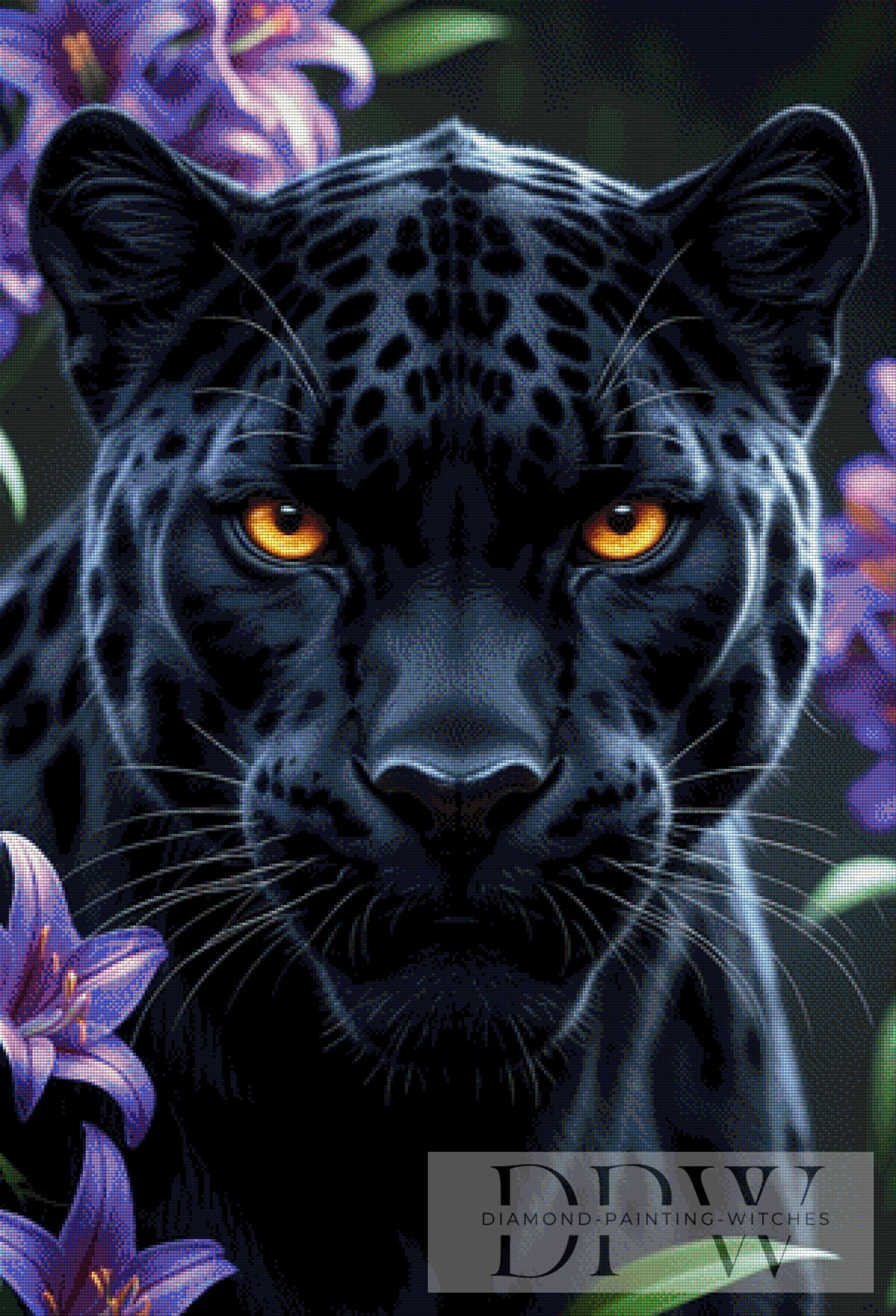 Black Panther by Casalla Vendetta 75x110cm mit 160 Farben DPW-2533