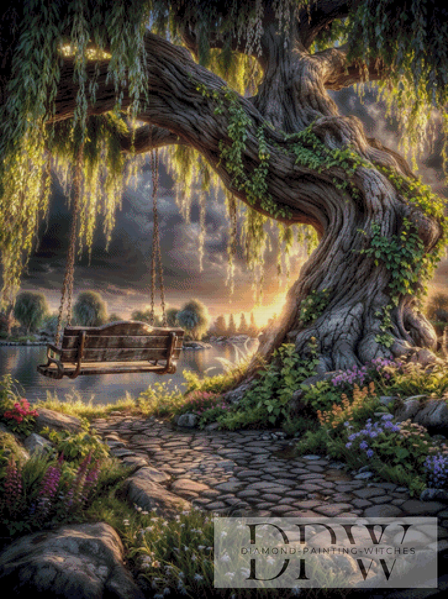 DPW-2544 Seele baumeln lassen by ellufija 90x120cm mit 190 Farben DPW-2544