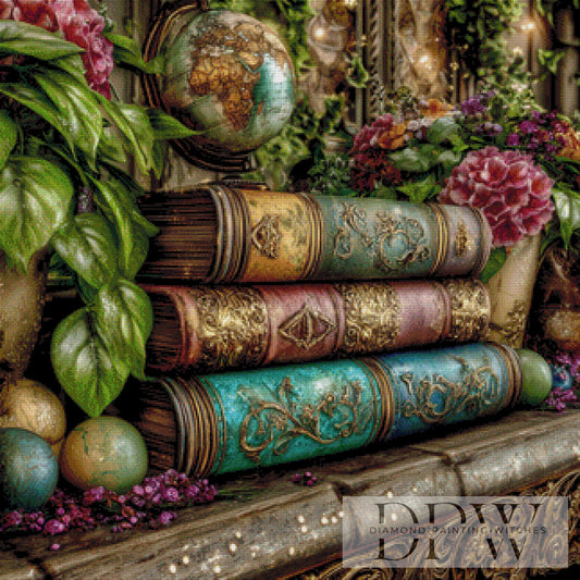 Wissen by Sweet_Loco_AI 80x80cm mit 240 Farben DPW-2612