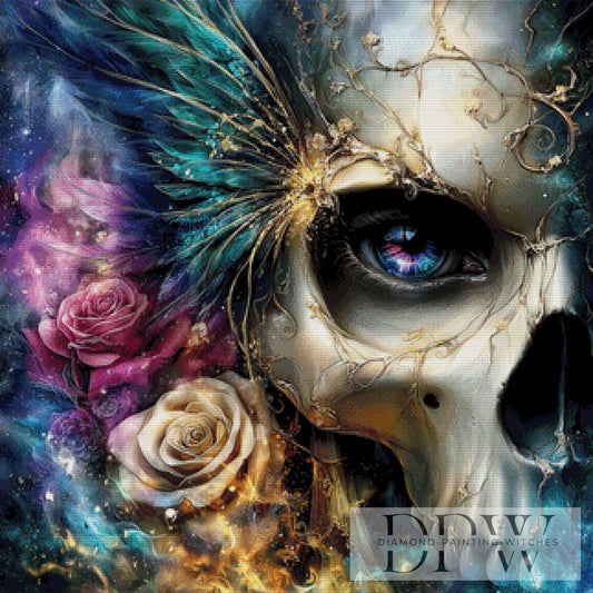 Auge der Ewigkeit by Sweet_Loco_AI 80x80cm mit 270 Farben DPW-2618