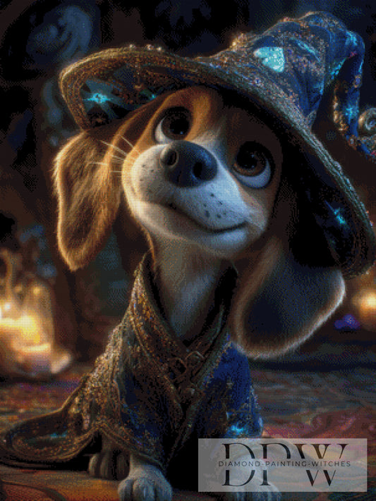 Wizard Beagle by Casalla Vendetta 75x100cm mit 190 Farben DPW-2633