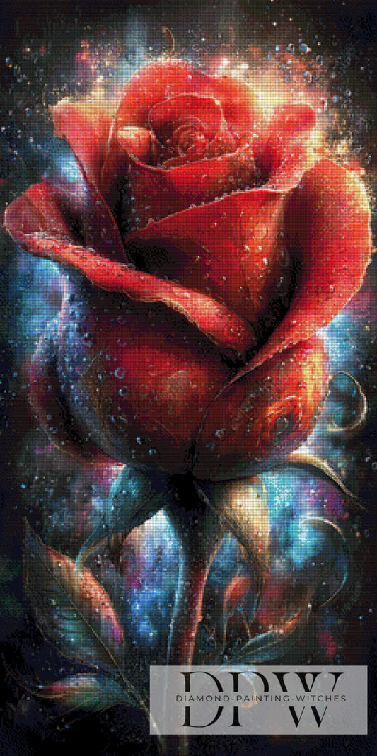 Beautiful Rose by ellufija 60x120cm mit 280 Farben DPW-2694