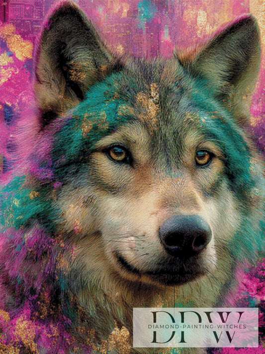Wolf by CreatiVart 75x100cm mit 290 Farben DPW-2719