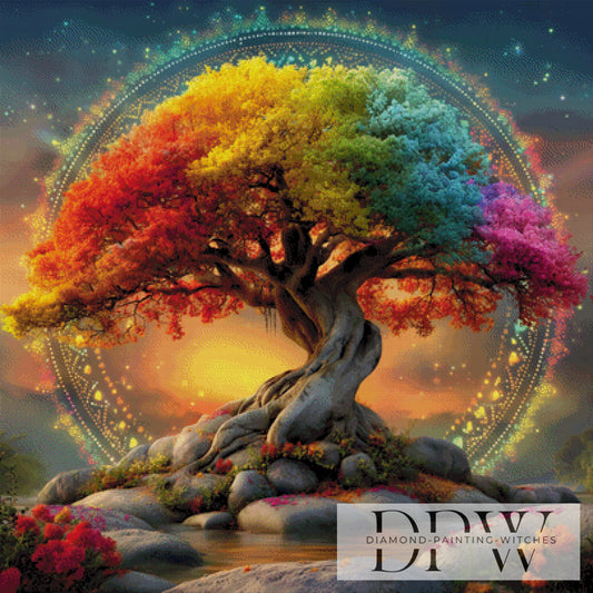 Wunderbaum by QN 100x100cm mit 355 Farben DPW-2805