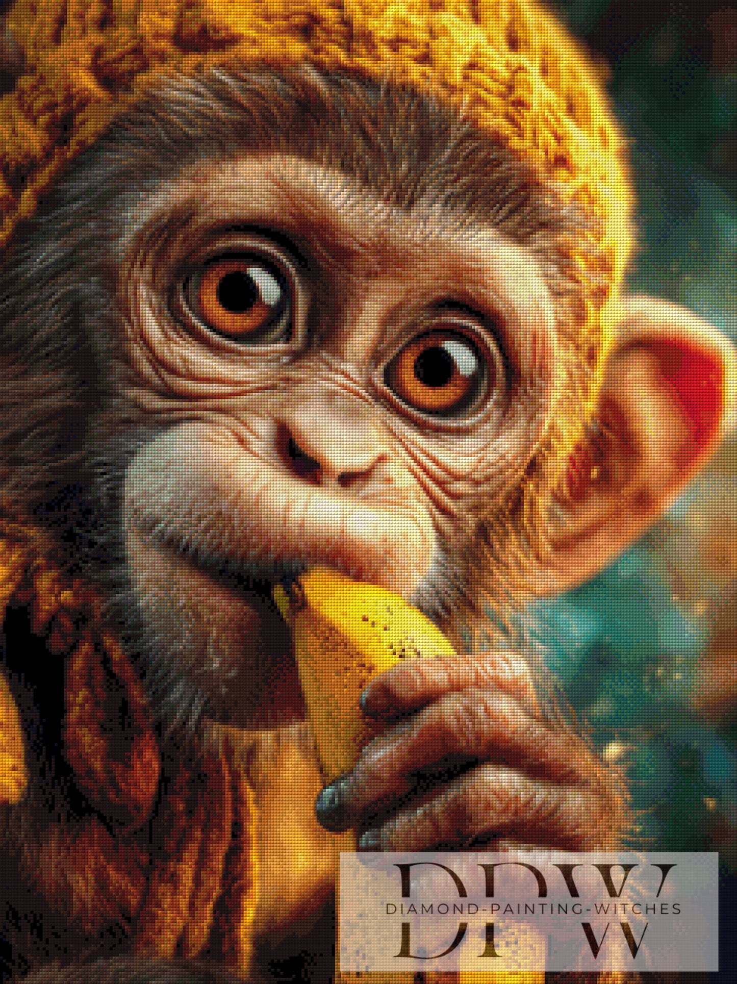 Lecker Banana by QN 60x80cm mit 190 Farben DPW-285