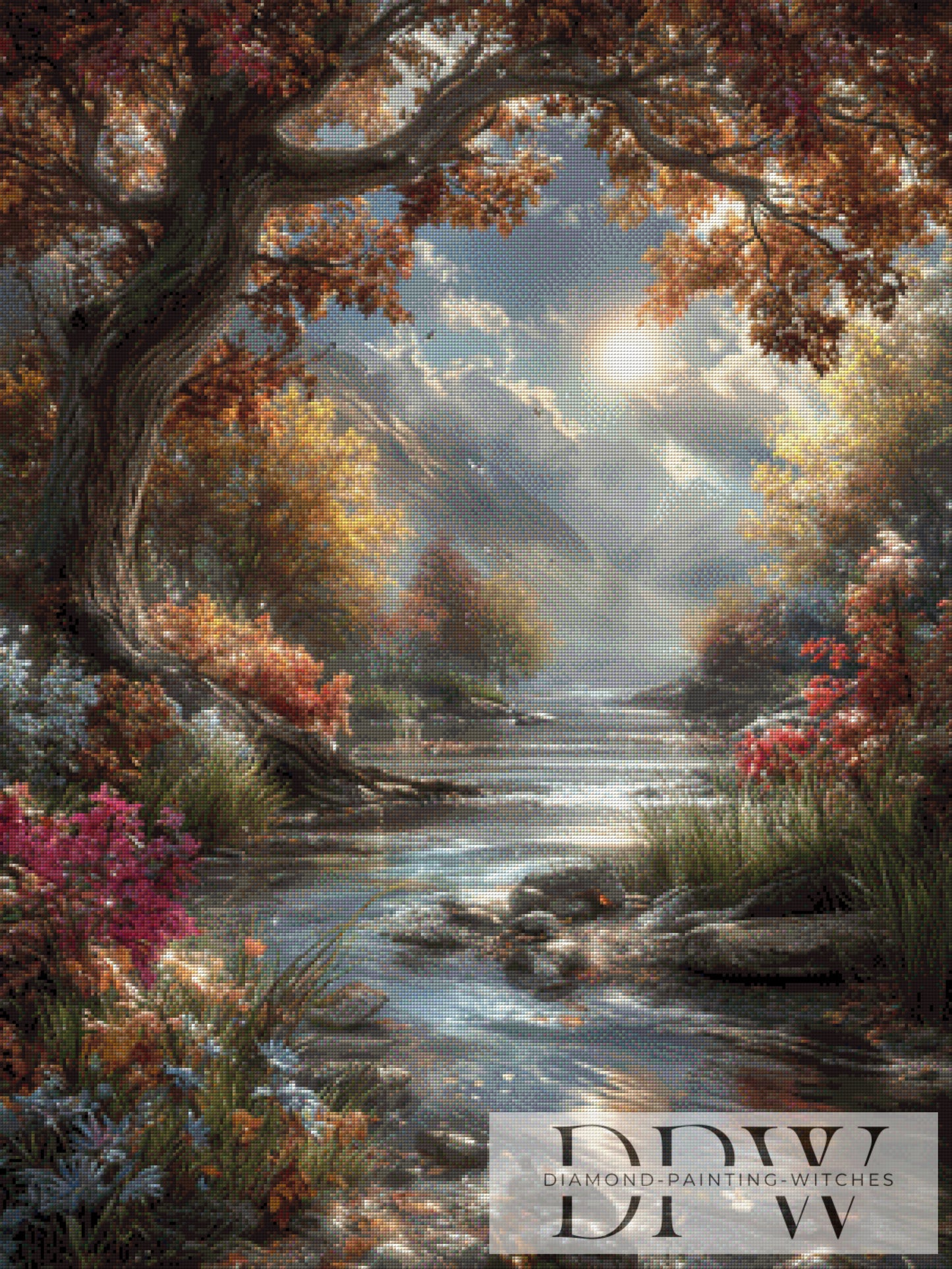 Herbstidylle by ellufija 75x100cm mit 195 Farben DPW-2987