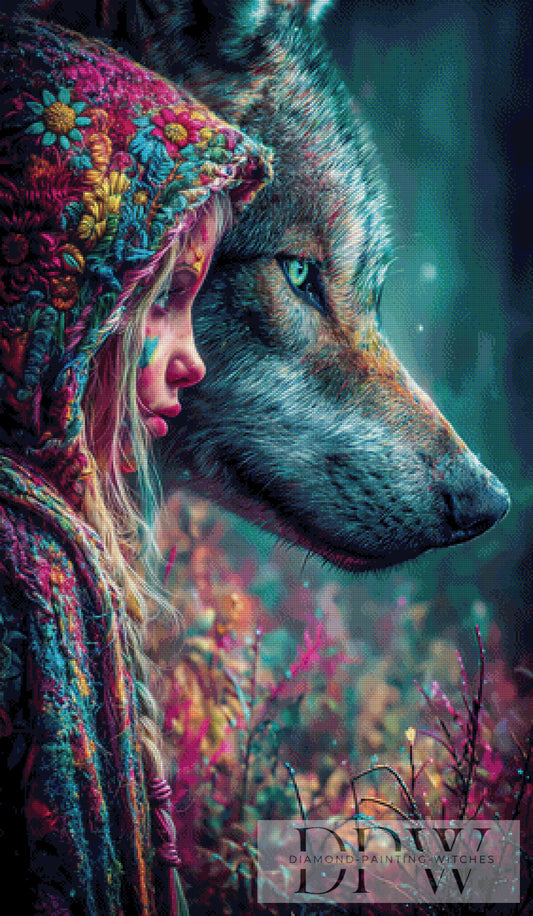 Amitié by Morrigan 70x120cm mit 280 Farben DPW-3004