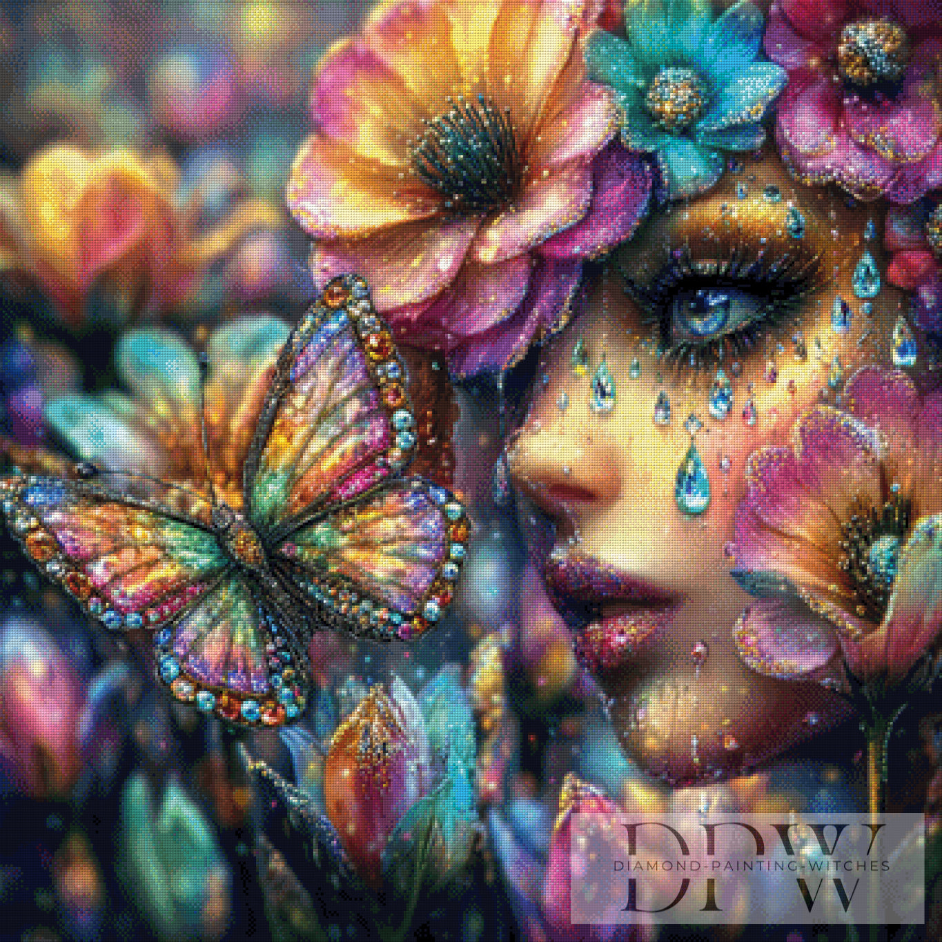 Tears Diamonds by Sunshine, 90x90cm mit 360 Farben DPW-3017