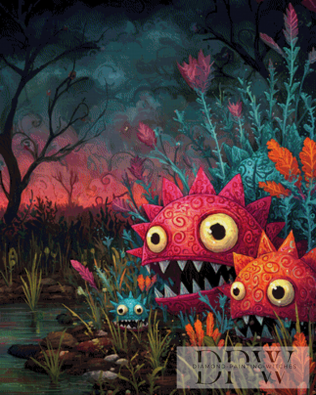 Monster Trip by Sunshine, 80x100cm mit 240 Farben DPW-3035