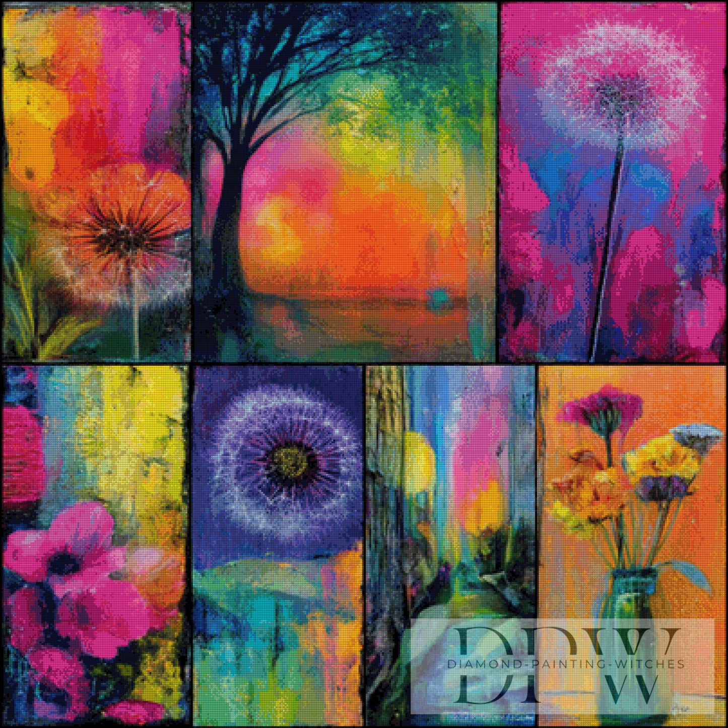 Colour Art Pustis by Sunshine, 100x100cm mit 340 Farben DPW-3048