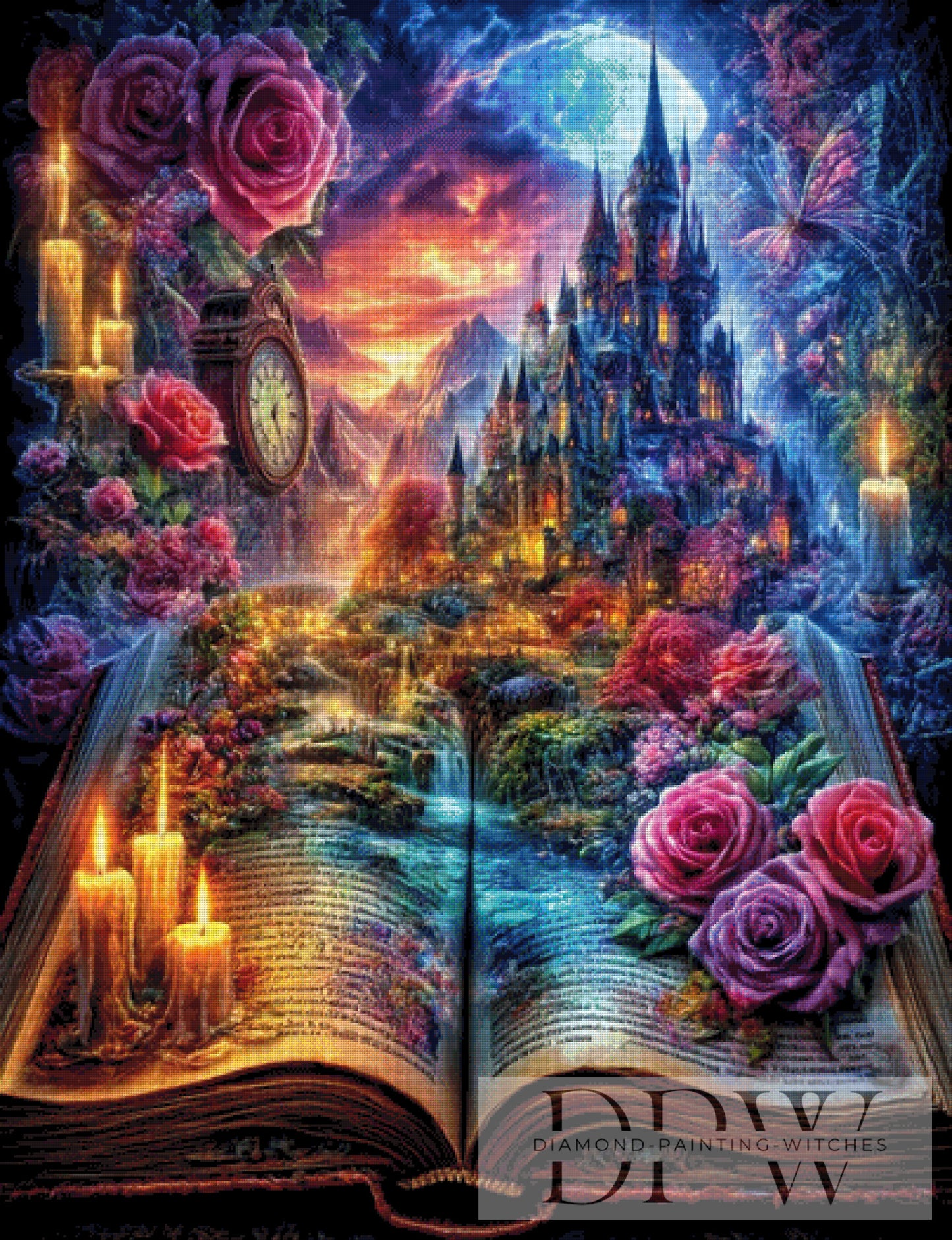 Fairytale Book II by Morrigan 100x130cm mit 380 Farben DPW-3059
