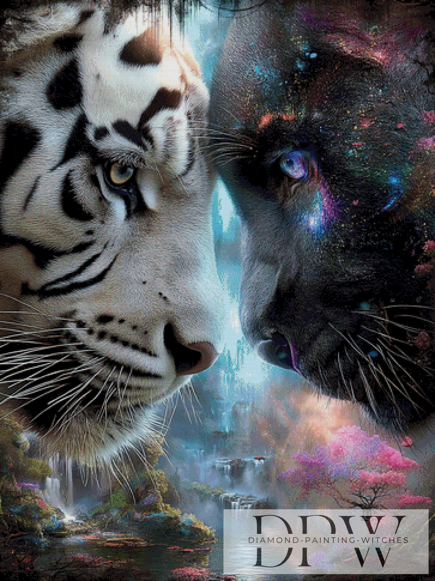 Auf Augenhöhe by Elly_A.I  90x120cm mit 230 Farben DPW-3105