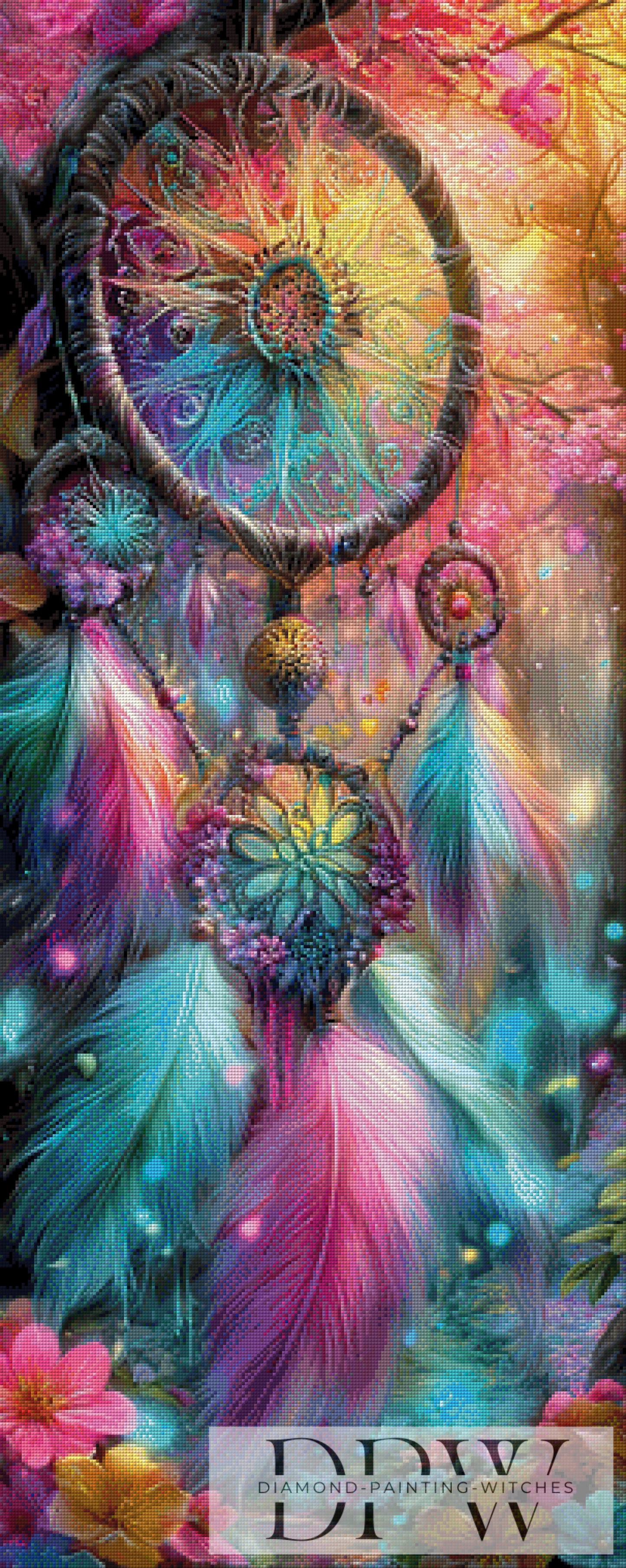 Traumfänger I by Elly_A.I 50x125cm mit 380 Farben DPW-3117