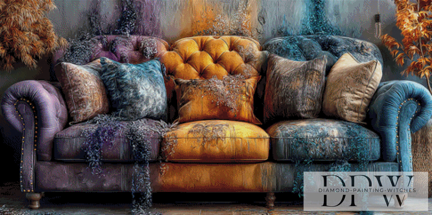 Couchpotato's Paradise by theA.art 120x60cm mit 220 Farben DPW-3144