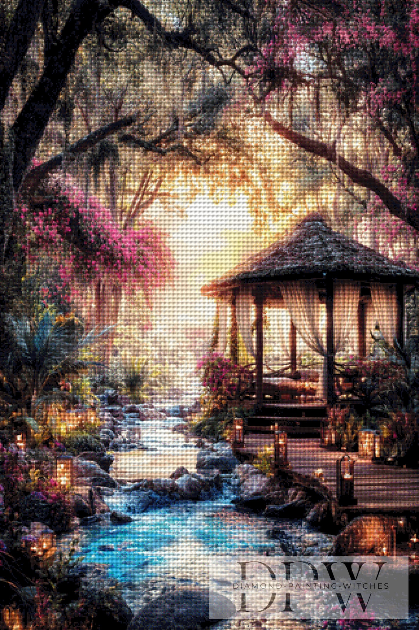 Lichtergarten by ellufija 80x120cm mit 300 Farben DPW-315