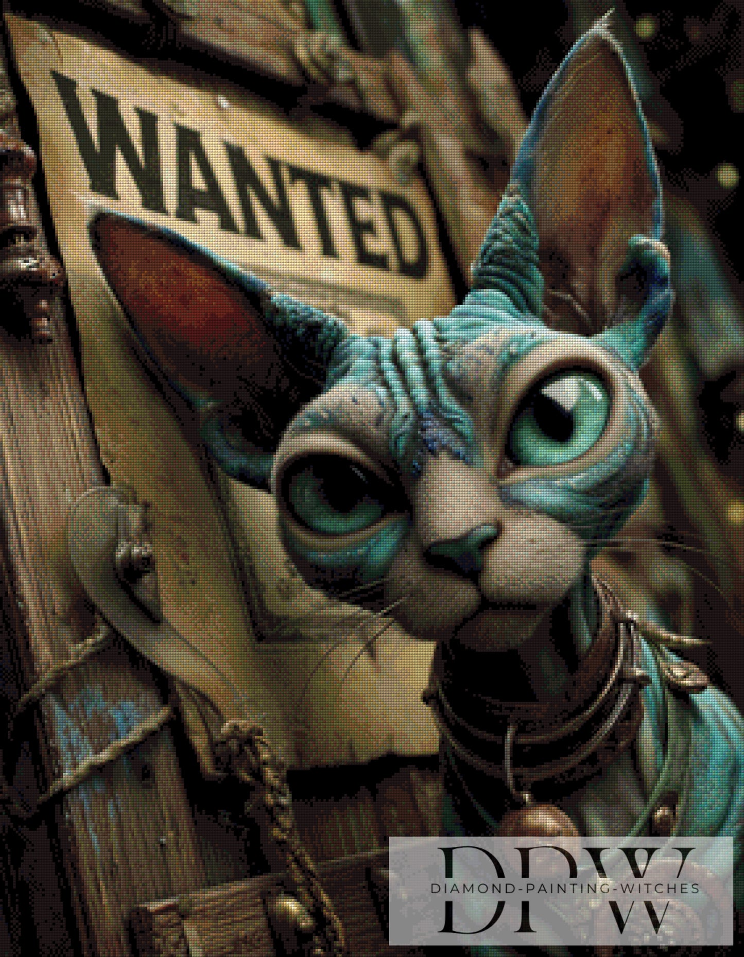 Wanted by QN 70x90cm mit 150 Farben DPW-3179