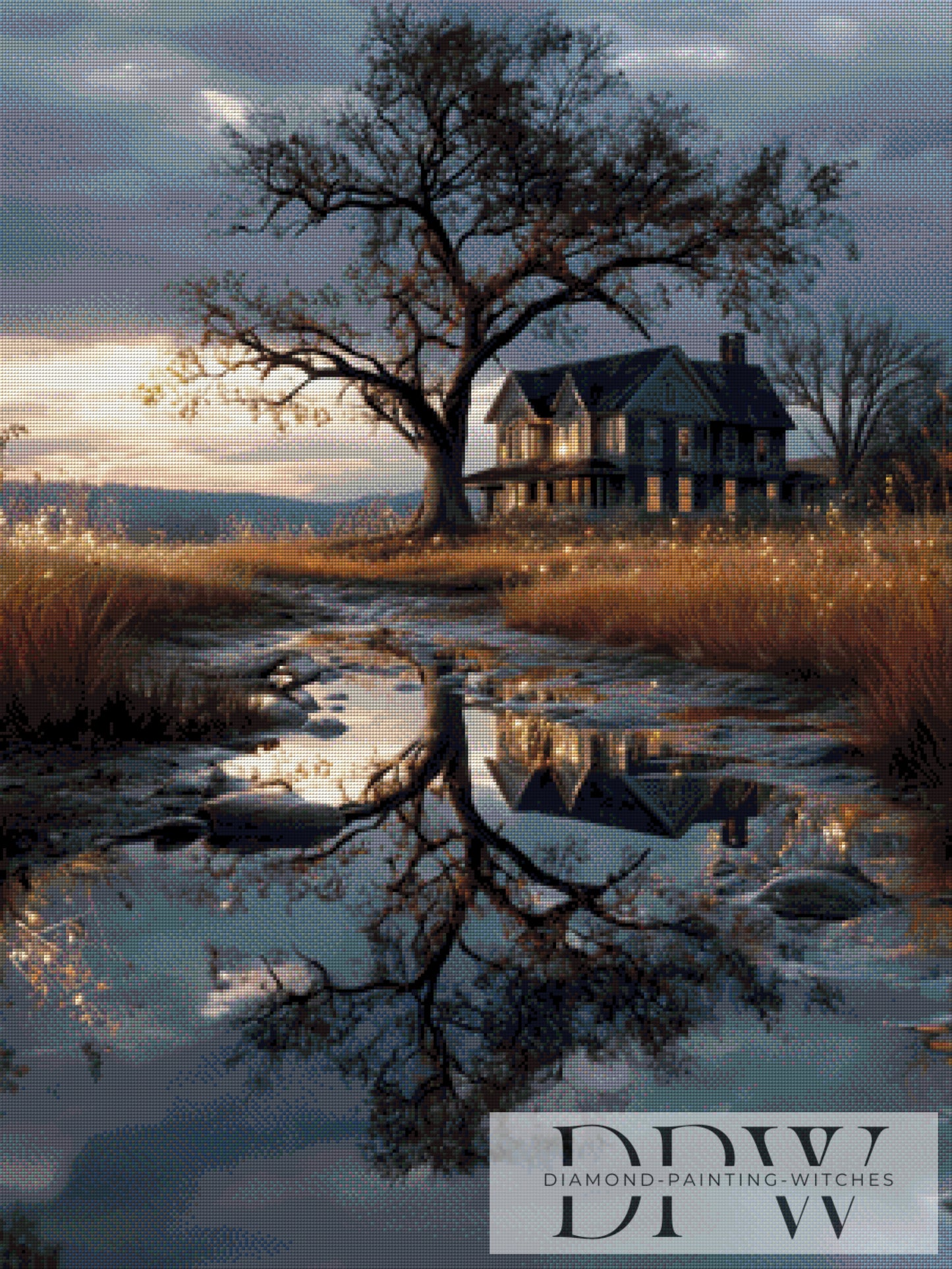 Spiegelbaum by QN 75x100cm mit 130 Farben DPW-3183