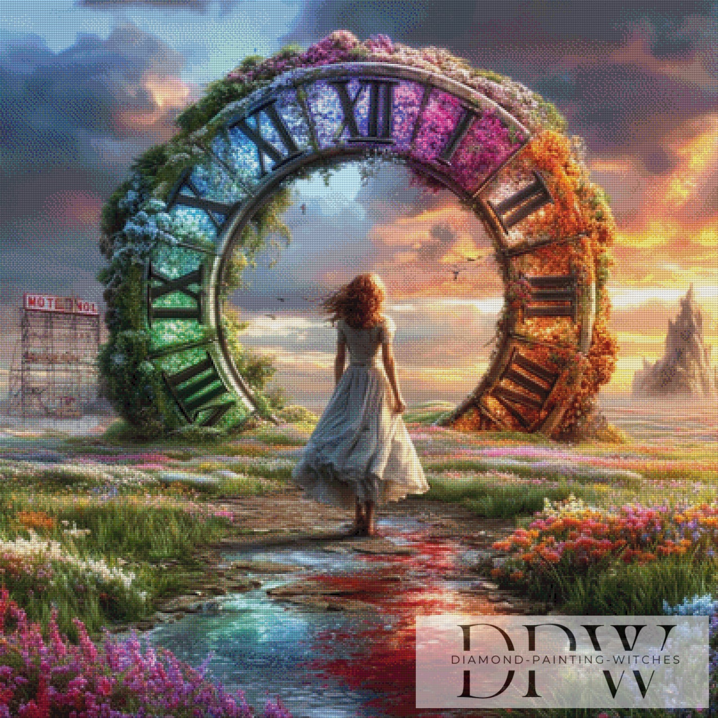 Portal der Zeit by QN 100x100cm mit 370 Farben DPW-3185