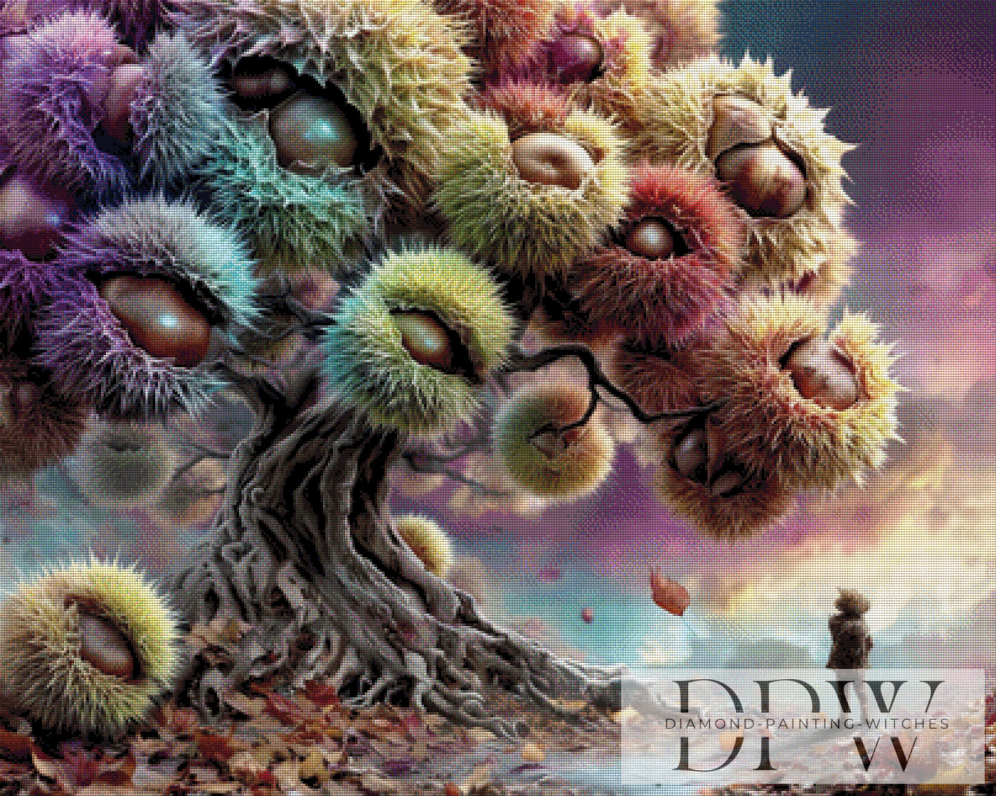 Zauberkastanie by QN 90x90cm mit 280 Farben DPW-3191