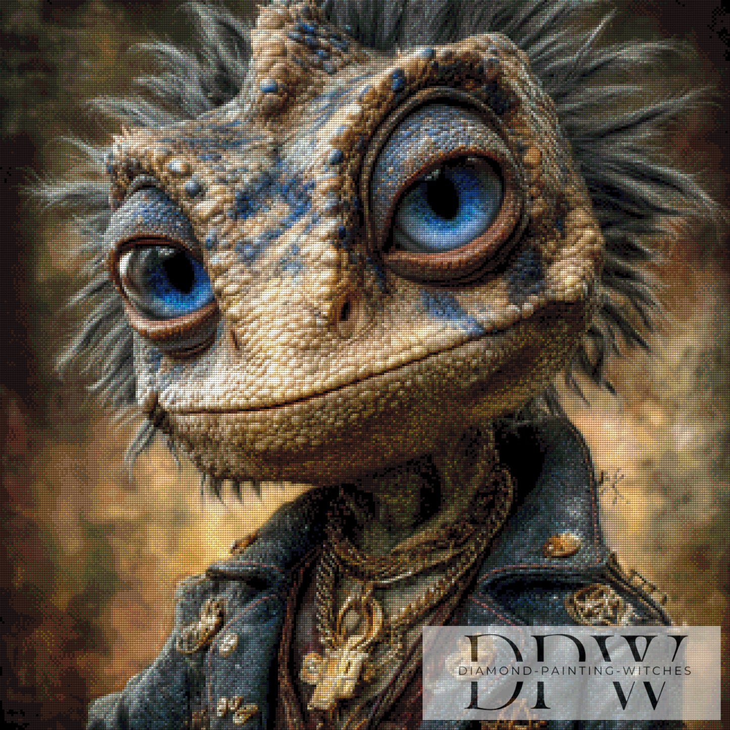 Coole Echse by Casalla Vendetta 80x80cm mit 190 Farben DPW-3209