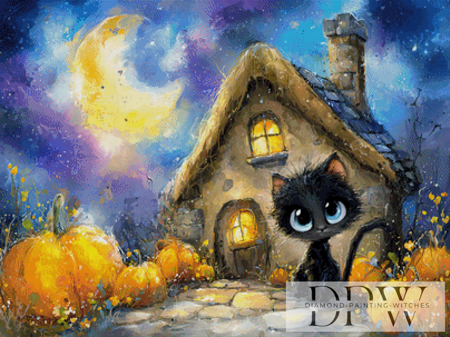 Hexenhaus by CreatiVart 100x75cm mit 280 Farben DPW-3229